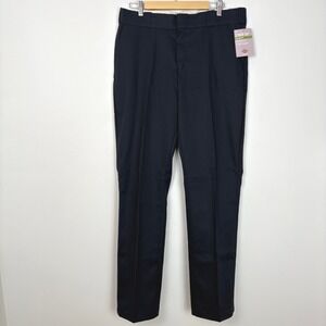 Dickies Womens 776F Slim Fit Straight Leg Work Pant Sz 14R Navy Uniform Gorpcore